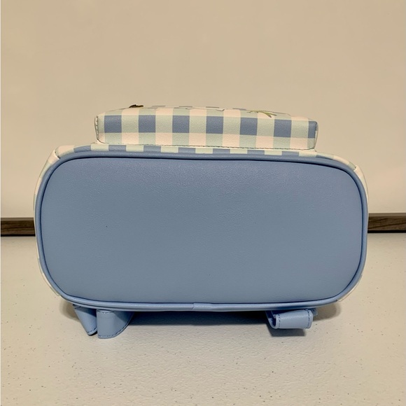 Loungefly x Sanrio Cinnamoroll Daisy Gingham Mini Backpack & Mini Zip Wallet-New - Picture 7 of 12